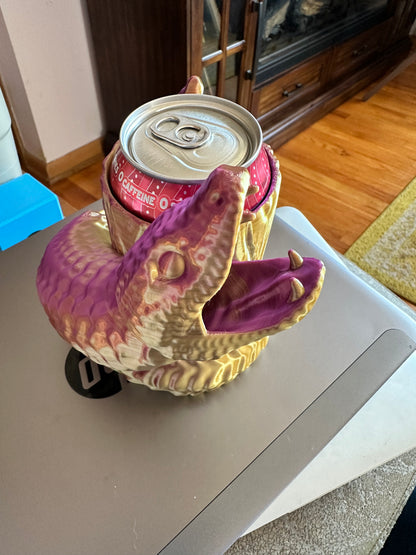 3D printed snake mug can tankard and dice tower.