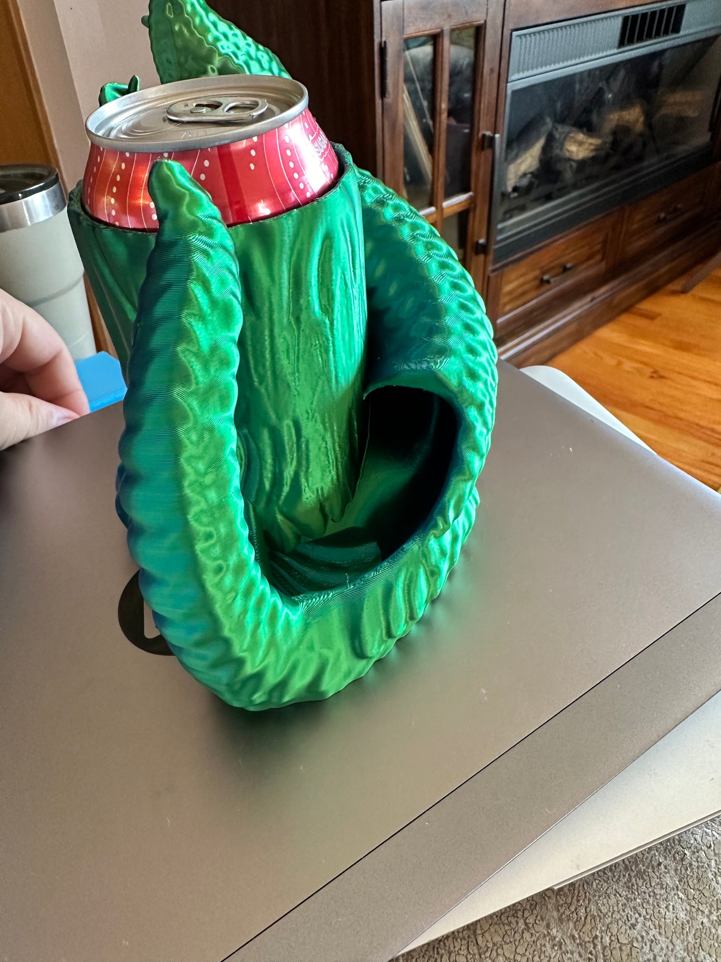 3D printed snake mug can tankard and dice tower.