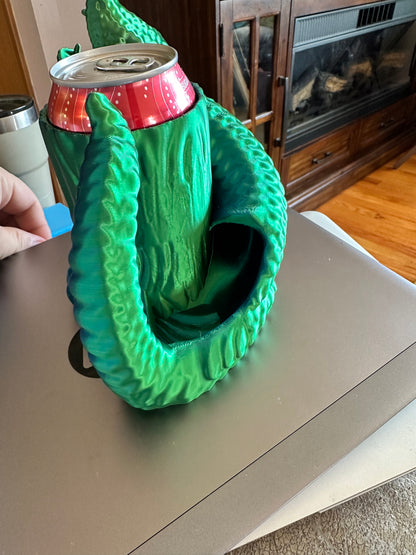 3D printed snake mug can tankard and dice tower.