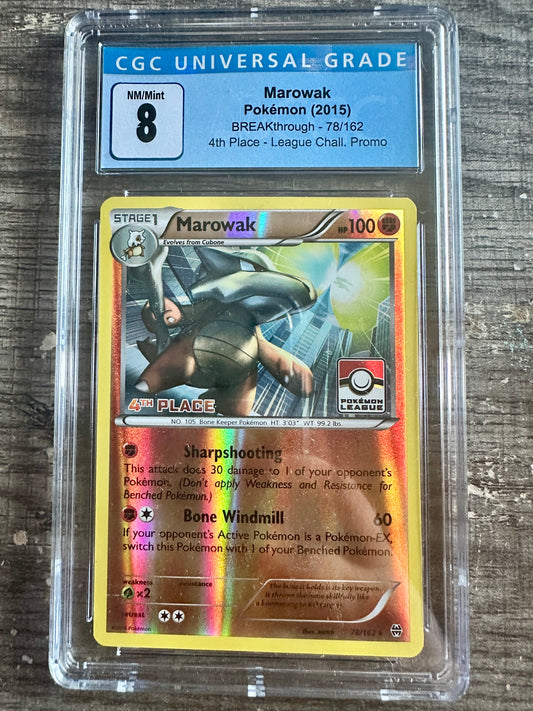 2015 Pokémon Marowak BREAKthrough 78/162 - 4th Place League Challenge Promo Card